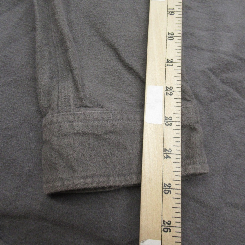 Carhartt Shirt Mens 3XL‎ Gray Pockets Chamois Tall Sleeve Heavyweight Button Up - Picture 10 of 11